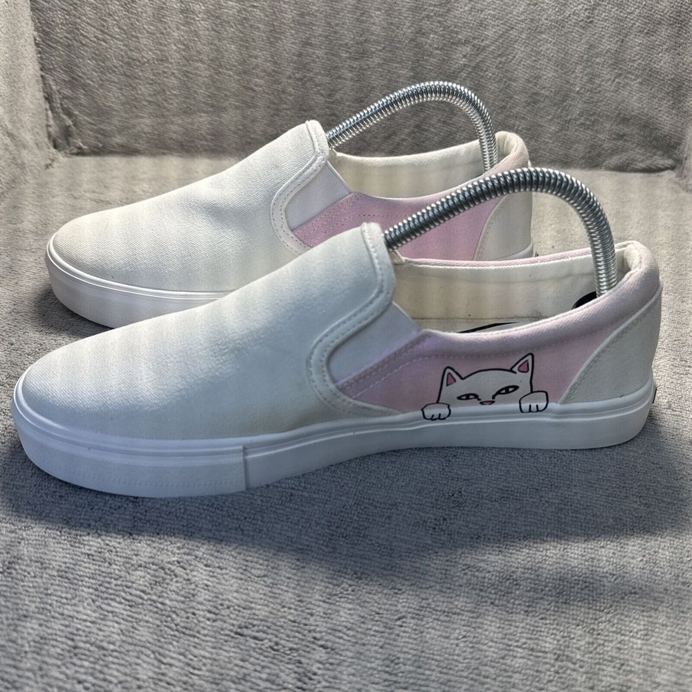 RIPNDIP Shoes 9 Lord Nermal Cat Kitty UV Color Change Slip On‎ Canvas Loafer